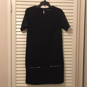 Easy work or casual dress - faux zip details. New